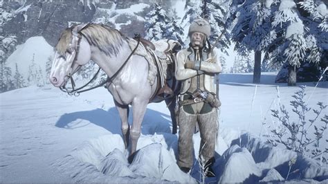 "Exquisite Trapper" Outfit Matching with Perlino Andalusian Horse. : r/reddeadredemption