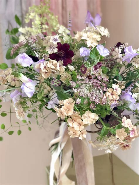 Lilac Sweet Pea Bouquet