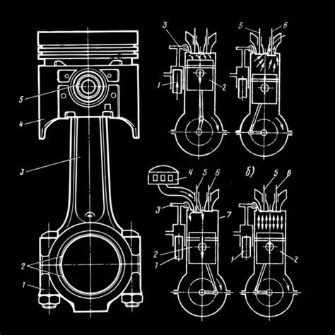 Piston blueprint Stock Vectors, Royalty Free Piston blueprint ...