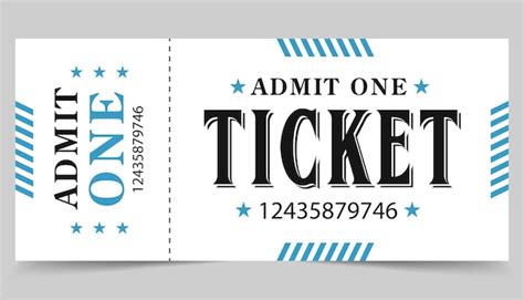 Premium Vector | Creative simple ticket template design for events