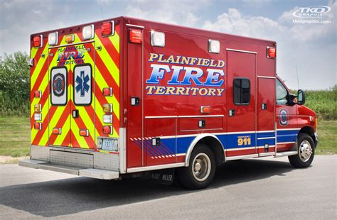 Plainfield Fire Territory Ambulance Graphics And Decals – TKO Graphix