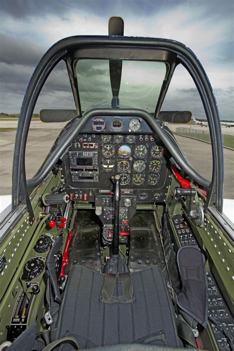 Cockpit of "Crazy Horse", the P-51 Mustang that I had an opportunity to ...