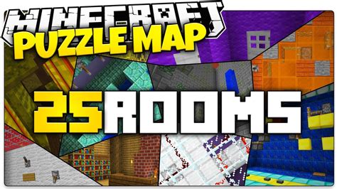 Minecraft | 25 ROOMS (Minecraft Puzzle Map) - YouTube