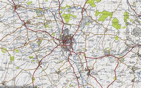 Historic Ordnance Survey Map of Kettering, 1946