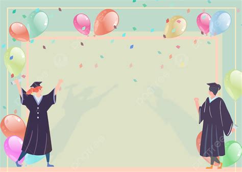 College Student Graduation Celebration Cartoon Background, College ...