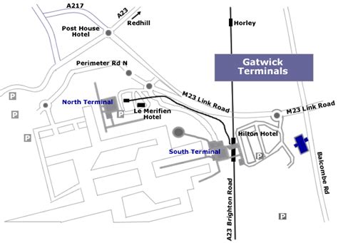 Gatwick Airport Map