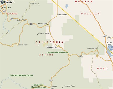 Alpine County Map