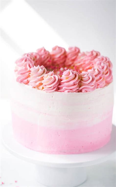 Pink Ombre Cake - A Classic Twist