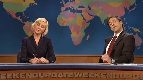 Seth Meyers and Amy Poehler (2006-2008) | Weekend update, Snl weekend ...