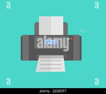 Cartridge Printer. Flat design. Vector illustration Stock Vector Image & Art - Alamy