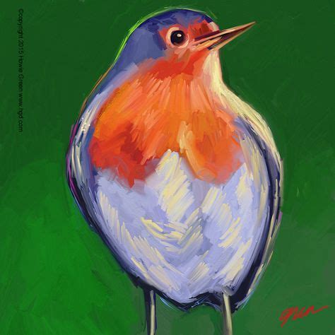 Orange bird daily painting | Painting, Art, Orange bird