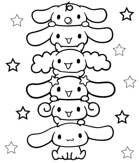 Cinnamoroll from Sanrio Coloring Page - Free Printable Coloring Pages