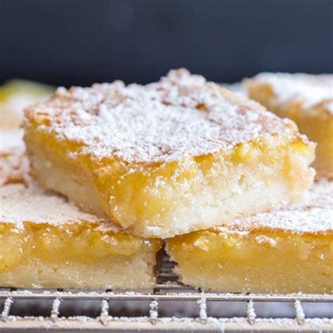 Easy Fresh Lemon Squares - Quick & Easy Tangy Lemon Bars