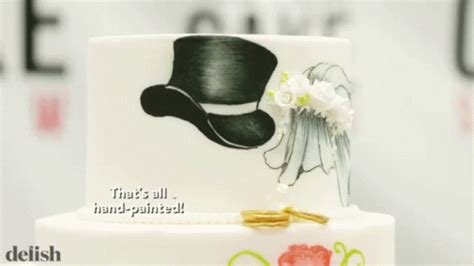 Wedding Cake Hand Painted GIF - Wedding Cake Hand Painted Dessert ...