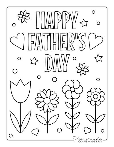 Happy Father's Day Images Coloring Pages