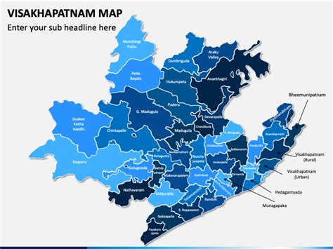 Visakhapatnam Map for PowerPoint and Google Slides - PPT Slides