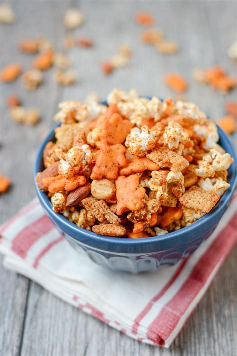 Sweet and Spicy Popcorn Snack Mix