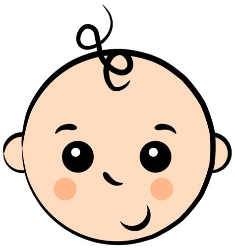 cartoon baby head drawing - Clip Art Library