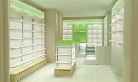 Most modern pharmacy shop interior design with Medicine display cabinet ...