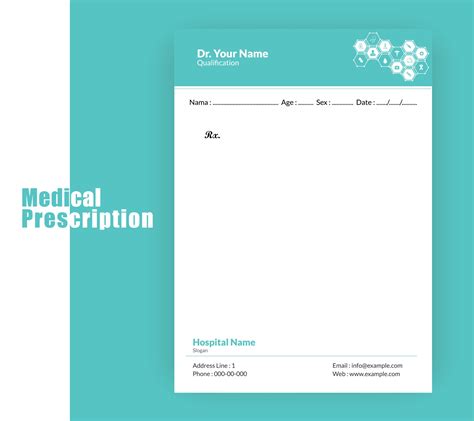 Medical prescription template 3077434 Vector Art at Vecteezy