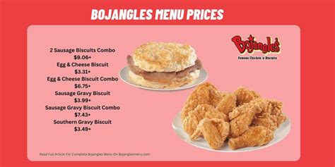 Bojangles Menu Prices 2024