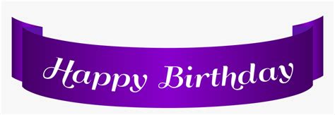 Happy Birthday Clipart Purple, HD Png Download , Transparent Png Image - PNGitem