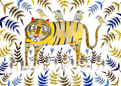 Tiger illustration, tiger art, animal illustrations, art for children ...