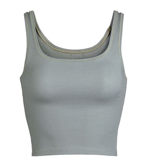 Womens Skims blue Cotton Cropped Tank Top | Harrods UK