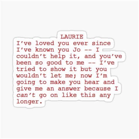 "Little Women (2019)- Screenplay Quote" Sticker for Sale by erinaceous ...