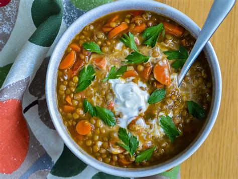 Recipe for Moroccan Lentil Soup with Harissa | One-Pot Vegan Recipe