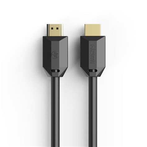 HP - High Speed HDMI 2.0 Cables, 18 Gpbs, 4K (4096x2160), 30 AWG, 60 Hz, 1 Meter Length, Black ...