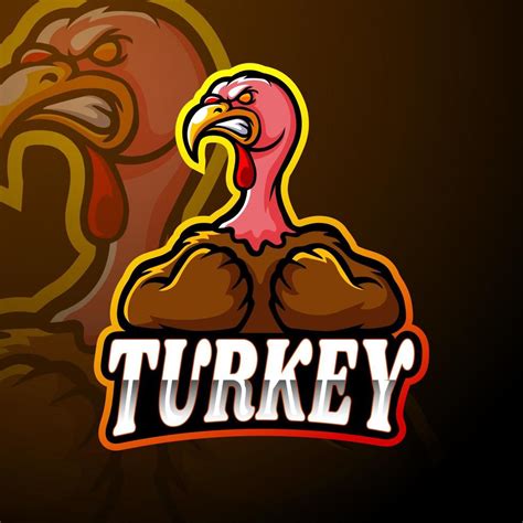 Turkey esport logo mascot design 9922711 Vector Art at Vecteezy