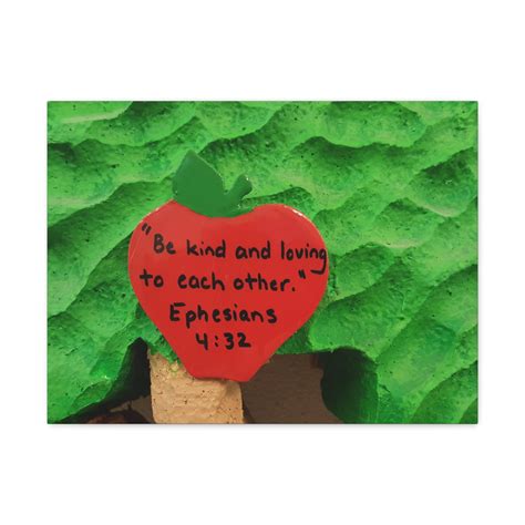 Scripture Walls Be Kind Ephesians 4:32 Bible Verse Canvas Christian ...