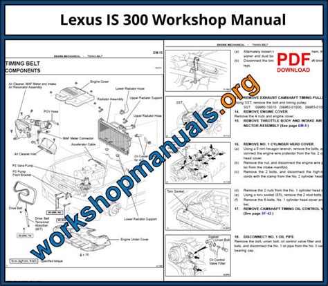 Lexus IS 300 Workshop Repair Manual Download PDF