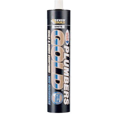 Plumbing Mastic Sealants - Everbuild Plumbers Gold Mastic Sealant For Plumbing White C3 ...