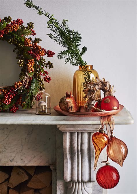 John Lewis, Autumn Berry Wreath £35, | Christmas interiors, Beautiful christmas, Christmas holidays