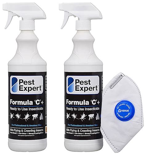 Flea Killer Spray 2 x 1Ltr - Formula 'C' Flea Spray from Pest Expert ...