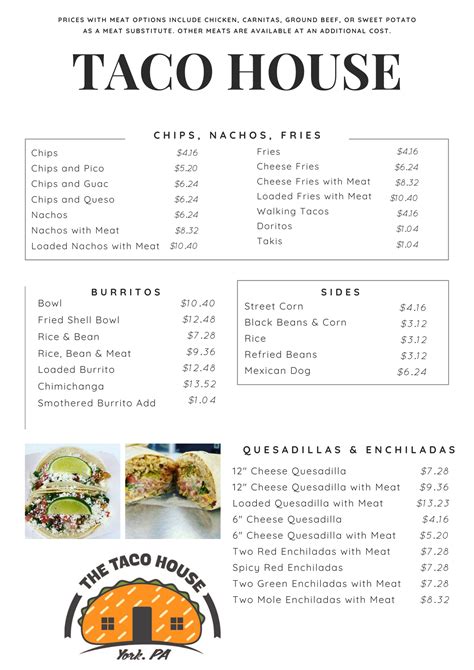 The Taco House | Menu