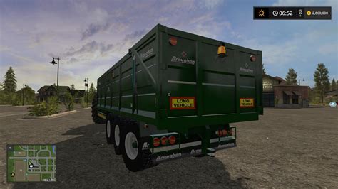 BROUGHAN 22F GRAIN TRAILER V1.0 for FS2017 - Farming Simulator 2022 mod ...