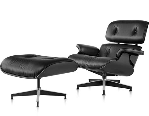 Ebony Eames® Lounge Chair & Ottoman - hivemodern.com