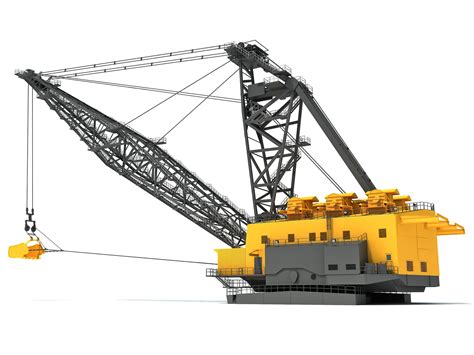 Dragline Excavator 3D Model $159 - .3ds .lwo .max .obj .xsi .ma - Free3D