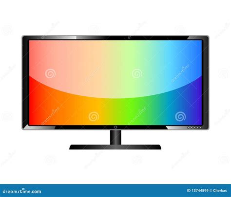 Television stock vector. Illustration of hdtv, luxury - 13744599