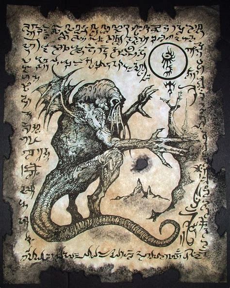 CTHULHU CULT RITUALS Necronomicon Fragments Occult Dark Art Pagan Demon ...