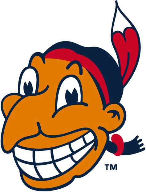 Cleveland Indians Alternate Logo (1947) - Chief Wahoo with tan skin ...