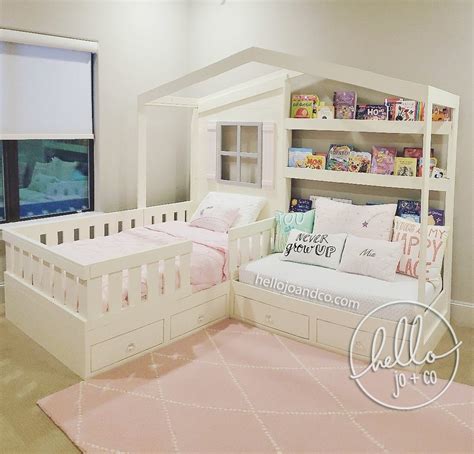 Solid Wood Reading Nook Bed with Drawers toddler bed kid's bed bed with ...