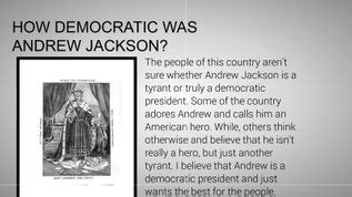 How democratic was Andrew Jackson? at emaze Presentation