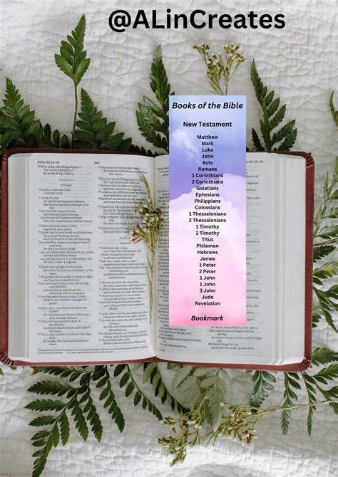 Bookmark I Books of Bible - Etsy