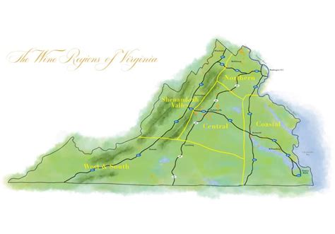 Virginia Winery Maps - Wine and Country Life