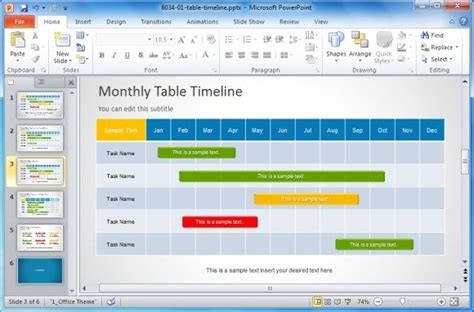 Project Timeline Template Ppt | Classles Democracy