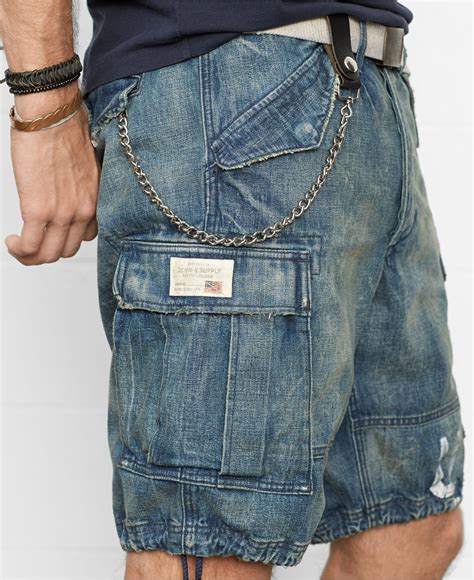 Lyst - Denim & Supply Ralph Lauren Denim Cargo Shorts in Blue for Men